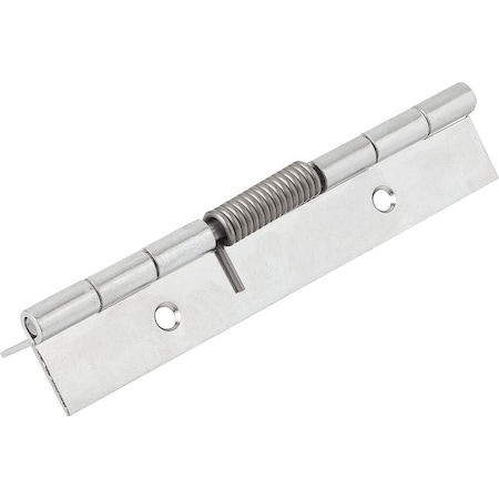 Kipp Spring Hinge Spring Open A=40, B=120, Form:B Round Hole, Steel Galvanized K1175.4012001